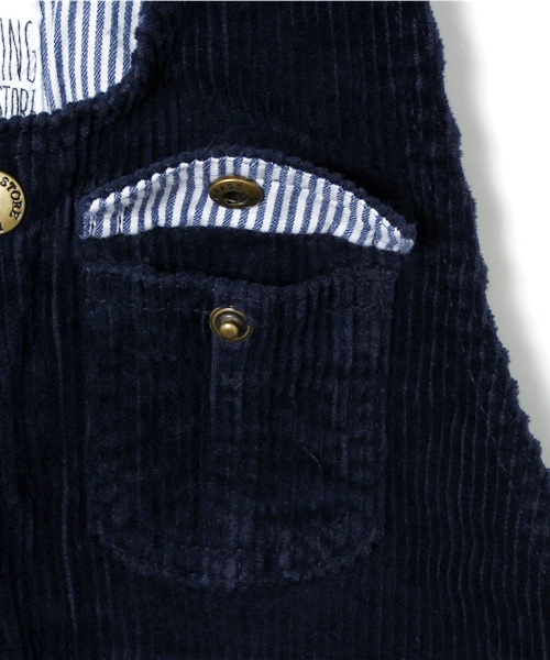 B:MING by BEAMS(ビーミングバイビームス)の「ビーミング by ビームス / コーデュロイサロペット(サロペット/オーバーオール・キッズ・ベージュ/ネイビー・100/110/130/120/150/140)」の10枚目の写真