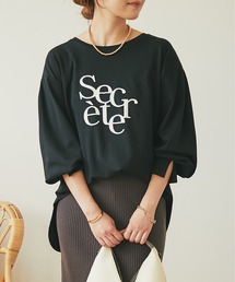 un dix cors（アンディコール）の「《上品ロゴが高見え》シルケットスムースカットソー（Tシャツ/カットソー）」