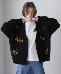 AVIREX | HAND EMBROIDERY  KNIT CARDIGAN/ハンド刺繍ニットカーディガン(カーディガン/ボレロ)