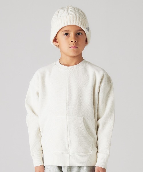 Smoothy（スムージー）の「Smoothy Pigment SW / スムージー ピグメントスウェット（スウェット・キッズ・ピンク/アイボリー/チャコールグレー・SMALL/MEDIUM/X-LARGE/LARGE）」の2枚目の写真