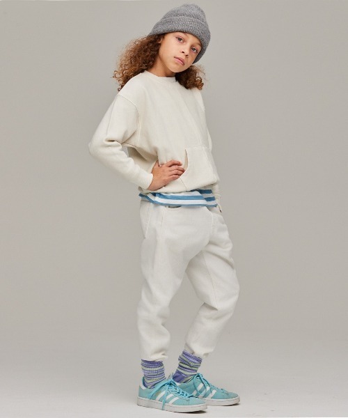 Smoothy（スムージー）の「Smoothy Pigment SW / スムージー ピグメントスウェット（スウェット・キッズ・ピンク/アイボリー/チャコールグレー・SMALL/MEDIUM/X-LARGE/LARGE）」の13枚目の写真