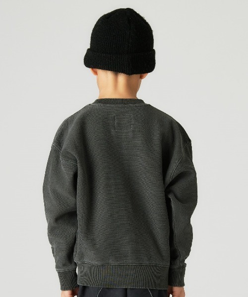 Smoothy（スムージー）の「Smoothy Pigment SW / スムージー ピグメントスウェット（スウェット・キッズ・ピンク/アイボリー/チャコールグレー・SMALL/MEDIUM/X-LARGE/LARGE）」の8枚目の写真