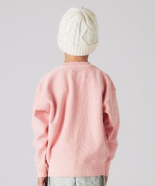 Smoothy（スムージー）の「Smoothy Pigment SW / スムージー ピグメントスウェット（スウェット・キッズ・ピンク/アイボリー/チャコールグレー・SMALL/MEDIUM/X-LARGE/LARGE）」の6枚目の写真