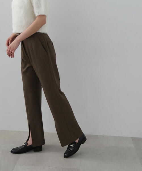 N.（N. Natural Beauty Basic）（エヌエヌナチュラルビューティーベーシック）の「◆スリットフレアパンツ（その他パンツ・レディース・ブラック/モカ・SMALL/MEDIUM）」の11枚目の写真