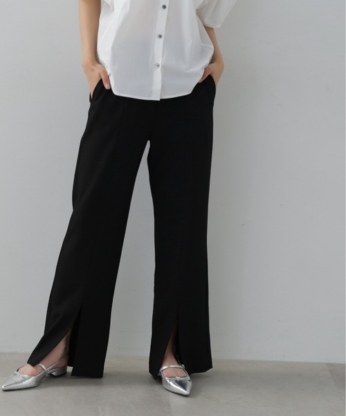 N.（N. Natural Beauty Basic）（エヌエヌナチュラルビューティーベーシック）の「◆スリットフレアパンツ（その他パンツ・レディース・ブラック/モカ・SMALL/MEDIUM）」の20枚目の写真