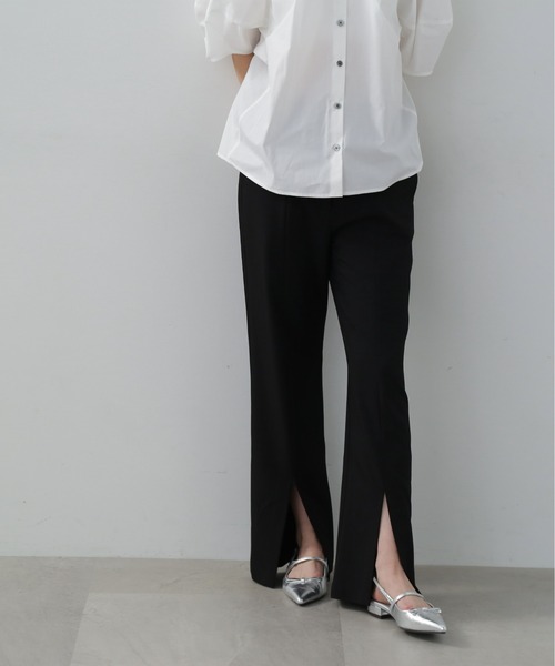 N.（N. Natural Beauty Basic）（エヌエヌナチュラルビューティーベーシック）の「◆スリットフレアパンツ（その他パンツ・レディース・ブラック/モカ・SMALL/MEDIUM）」の21枚目の写真
