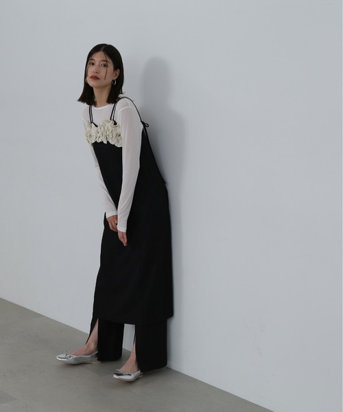 N.（N. Natural Beauty Basic）（エヌエヌナチュラルビューティーベーシック）の「◆スリットフレアパンツ（その他パンツ・レディース・ブラック/モカ・SMALL/MEDIUM）」の19枚目の写真