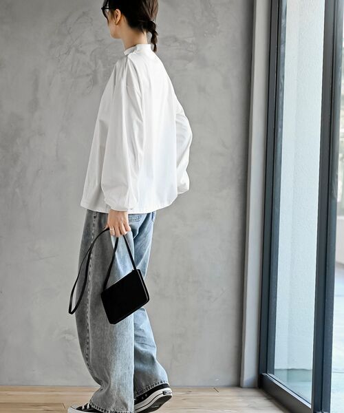 rps（アールピーエス）の「ボリューム袖ハイネックカットプルオーバー（Tシャツ/カットソー・レディース・アイボリー/ブラック/その他/オフホワイト・フリー）」の10枚目の写真