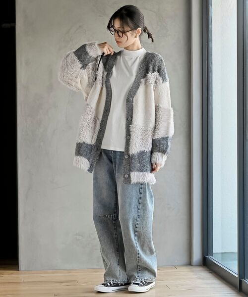 rps（アールピーエス）の「ボリューム袖ハイネックカットプルオーバー（Tシャツ/カットソー・レディース・アイボリー/ブラック/その他/オフホワイト・フリー）」の15枚目の写真