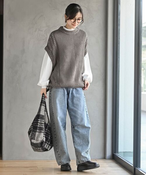 rps（アールピーエス）の「ボリューム袖ハイネックカットプルオーバー（Tシャツ/カットソー・レディース・アイボリー/ブラック/その他/オフホワイト・フリー）」の16枚目の写真