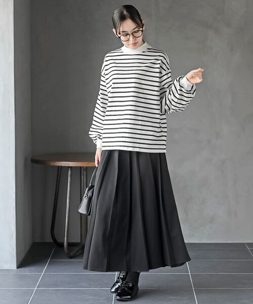 rps（アールピーエス）の「ボリューム袖ハイネックカットプルオーバー（Tシャツ/カットソー・レディース・アイボリー/ブラック/その他/オフホワイト・フリー）」の17枚目の写真