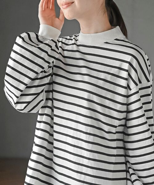 rps（アールピーエス）の「ボリューム袖ハイネックカットプルオーバー（Tシャツ/カットソー・レディース・アイボリー/ブラック/その他/オフホワイト・フリー）」の18枚目の写真