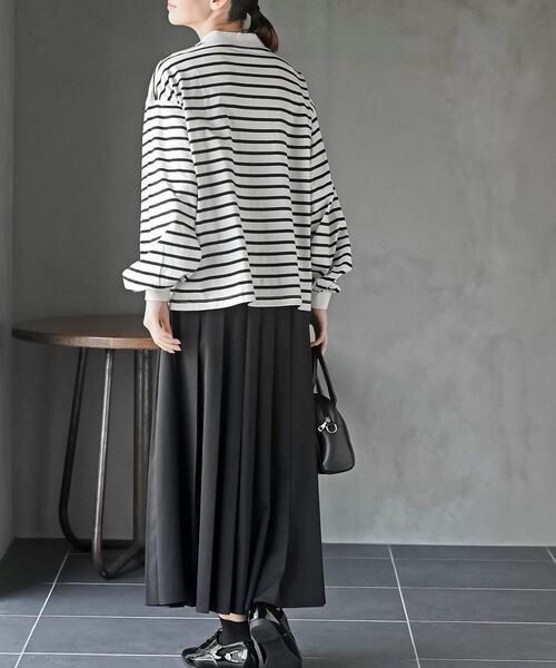 rps（アールピーエス）の「ボリューム袖ハイネックカットプルオーバー（Tシャツ/カットソー・レディース・アイボリー/ブラック/その他/オフホワイト・フリー）」の22枚目の写真