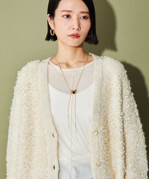 CITEN（シテン）の「＜CITEN＞モチーフループタイネックレス（ネックレス・レディース・シルバー/ゴールド・FREE）」の3枚目の写真