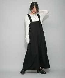 ADAM ET ROPE' | 【WEB限定】バックルバックジャンパースカート(ワンピース)