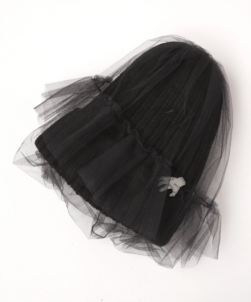 CA4LA　WEDNESDAYコラボTULLE KNITチュールニット帽 WEDNESDAY x CA4LA TULLE KNIT CA4LA WEDNESDAYコラボTULLE KNIT
