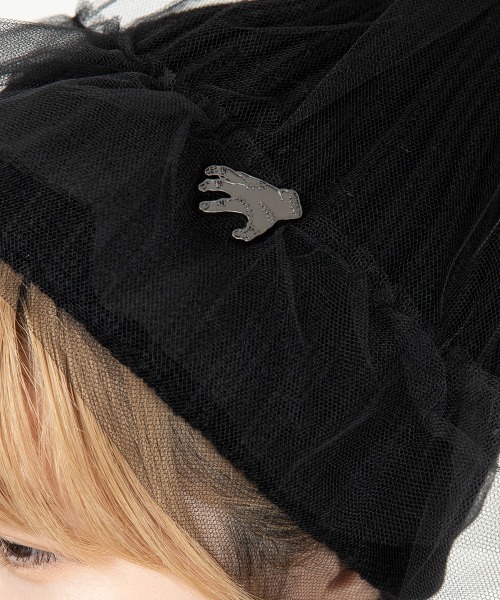 CA4LA★カシラWEDNESDAYコラボTULLE KNITチュールニット帽 CA4LA（カシラ）の「WEDNESDAY x CA4LA TULLE KNIT（ニットキャップ