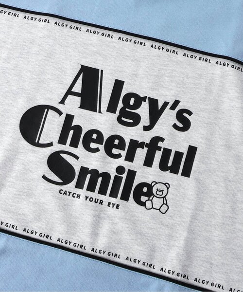 algy(アルジー)の「ブロッキングトレーナーワンピ(ワンピース・キッズ・ブラウン/サックスブルー/ブルー・X-SMALL/XX-SMALL/XXX-SMALL/SMALL/MEDIUM)」の9枚目の写真