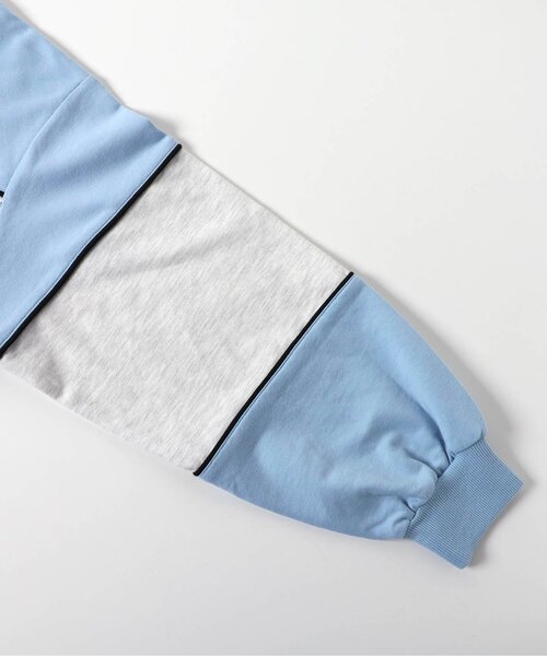 algy(アルジー)の「ブロッキングトレーナーワンピ(ワンピース・キッズ・ブラウン/サックスブルー/ブルー・X-SMALL/XX-SMALL/XXX-SMALL/SMALL/MEDIUM)」の10枚目の写真