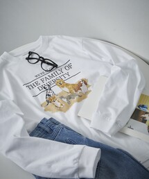 Firsthand | Firsthand/ファーストハンド USAコットンアニマルプリントT / ロンT / 長袖プリントTシャツ(Tシャツ/カットソー)