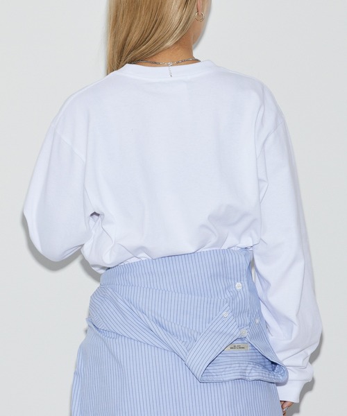 Firsthand（ファーストハンド）の「Firsthand/ファーストハンド USAコットンアニマルプリントT / ロンT / 長袖プリントTシャツ（Tシャツ/カットソー・レディース・ホワイト/チャコールグレー・ONE SIZE）」の16枚目の写真