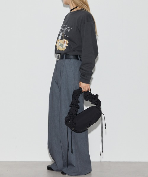 Firsthand（ファーストハンド）の「Firsthand/ファーストハンド USAコットンアニマルプリントT / ロンT / 長袖プリントTシャツ（Tシャツ/カットソー・レディース・ホワイト/チャコールグレー・ONE SIZE）」の14枚目の写真