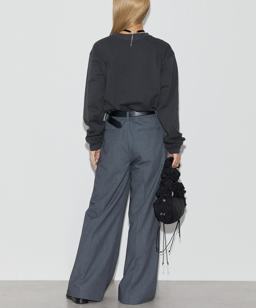 Firsthand（ファーストハンド）の「Firsthand/ファーストハンド USAコットンアニマルプリントT / ロンT / 長袖プリントTシャツ（Tシャツ/カットソー・レディース・ホワイト/チャコールグレー・ONE SIZE）」の17枚目の写真