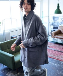 ADAM PATEK(A_pebN)ADAMPATEK/wool blend over shirt coat/E[I[o[VcR[g(XeJ[R[g)