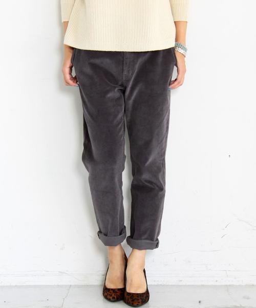 BEAUTY&YOUTH UNITED ARROWS（ビューティーアンドユースユナイテッドアローズ）の「【WEB限定】by∵ ※コーデュロイテーパードパンツ Ψ◆（その他パンツ・レディース・オフホワイト/ダークグレー/ベージュ/ダークグリーン・SMALL/MEDIUM/LARGE）」の3枚目の写真