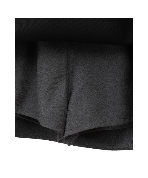 CLANE（クラネ）の「CLANE/クラネ/CONSTRUCTIVE MINISKIRT（スカート・レディース・ブラック/チャコールグレー・1）」の10枚目の写真