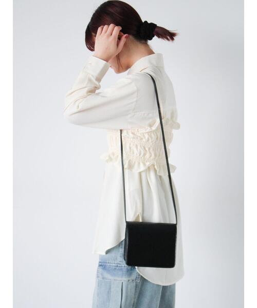 ehka sopo(エヘカソポ)の「ビスチェセットシャツ(シャツ/ブラウス・レディース・キナリ/グリーン/ブラック・F)」の6枚目の写真