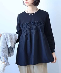 【L～5L 大きいサイズ】ビスチェ風重ねプルオーバー