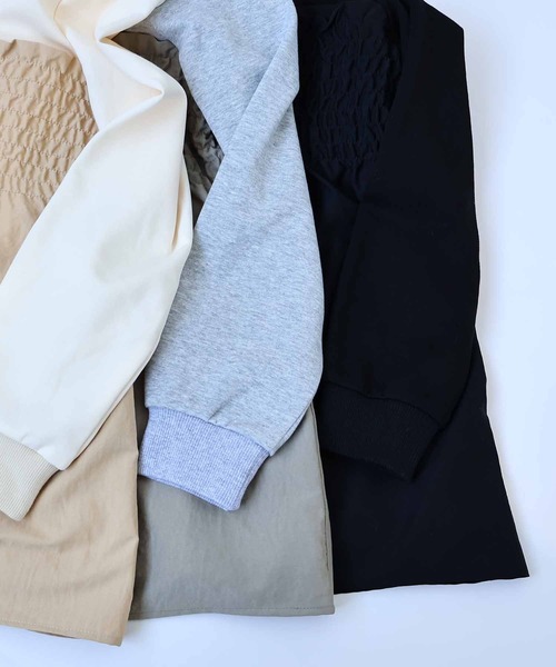 leswel（レスウェル）の「【L～5L 大きいサイズ】ビスチェ風重ねプルオーバー（Tシャツ/カットソー・レディース・クリーム/ブラック/カーキ・LL/3L/4L/5L/L）」の11枚目の写真