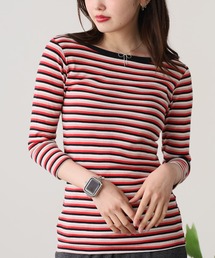 R.P.miller/ミラー Panel ribbed Q/S boat neck ボートネックTシャツ ロンT 2026新作　再入荷
