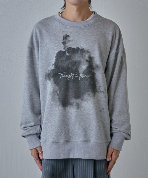 COLONY 2139（コロニートゥーワンスリーナイン）の「スモークプリントクルースウェット（スウェット・メンズ・グレー/ブラック/ホワイト・MEDIUM/LARGE）」の5枚目の写真