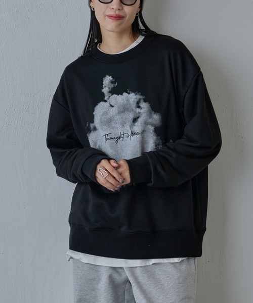 COLONY 2139（コロニートゥーワンスリーナイン）の「スモークプリントクルースウェット（スウェット・メンズ・グレー/ブラック/ホワイト・MEDIUM/LARGE）」の18枚目の写真