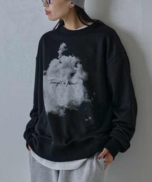 COLONY 2139（コロニートゥーワンスリーナイン）の「スモークプリントクルースウェット（スウェット・メンズ・グレー/ブラック/ホワイト・MEDIUM/LARGE）」の22枚目の写真