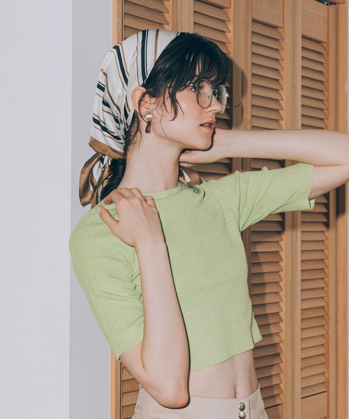 SMELLY（スメリー）の「ビッグシェイプダテメガネ（メガネ・レディース・シルバー・-）」の2枚目の写真
