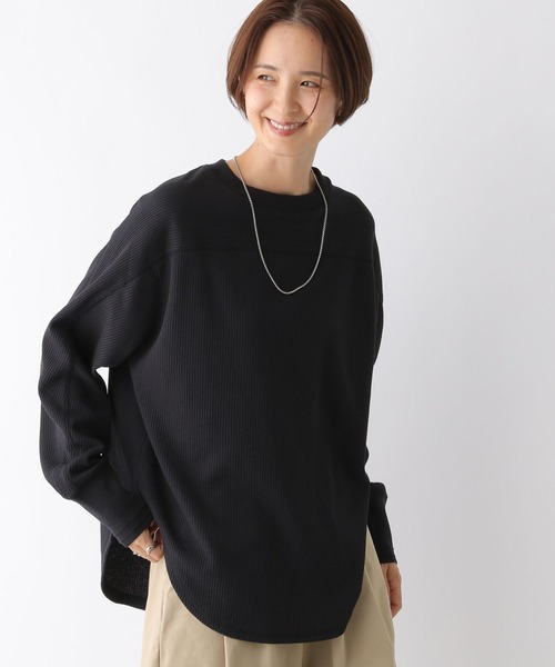 セール】切り替えワッフルプルオーバー 124740（Tシャツ