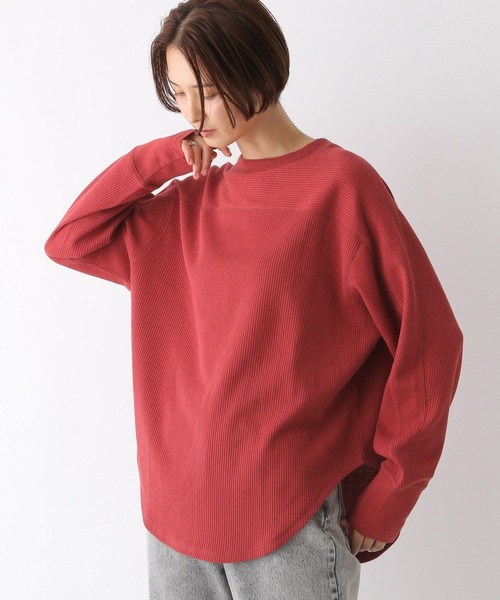 セール】切り替えワッフルプルオーバー 124740（Tシャツ