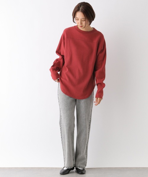 LEPSIM(レプシィム)の「切り替えワッフルプルオーバー 124740(Tシャツ/カットソー・レディース・アイボリー/ブラック/レッド/パープル・FREE)」の17枚目の写真