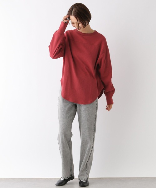 LEPSIM(レプシィム)の「切り替えワッフルプルオーバー 124740(Tシャツ/カットソー・レディース・アイボリー/ブラック/レッド/パープル・FREE)」の18枚目の写真