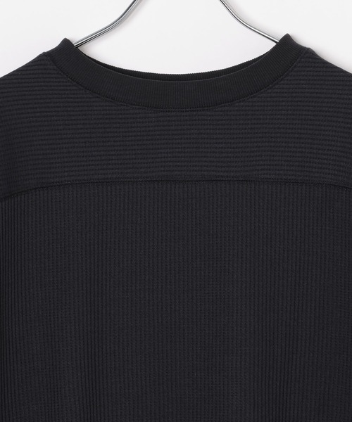 DEUXIEME CLASSE - れんargueワッフルプルオーバー&amp;コラボロンT セール】切り替えワッフルプルオーバー 124740（Tシャツ