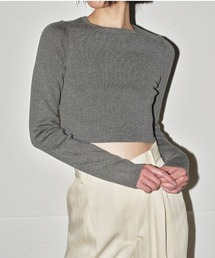 TODAYFUL | Cropped Smooth Knit(Tシャツ/カットソー)