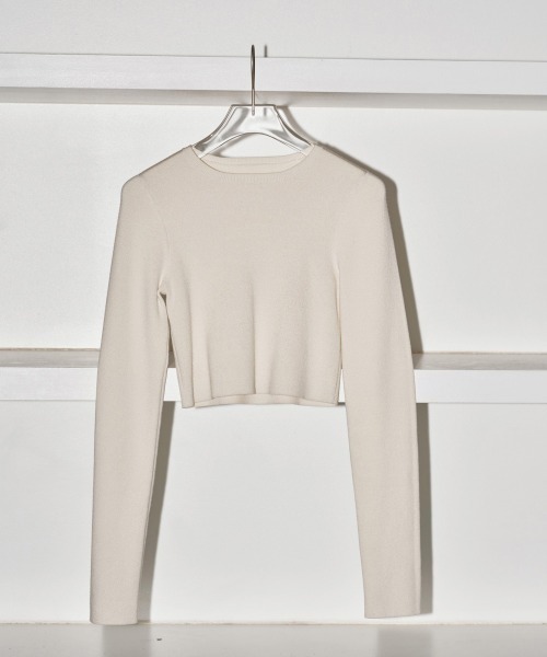 Cropped Smooth Knit（Tシャツ/カットソー）｜TODAYFUL