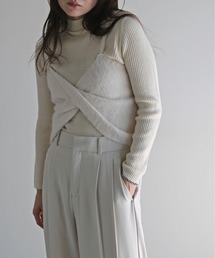 COURO | ショートフェザーツイストビスチェ(ベスト)