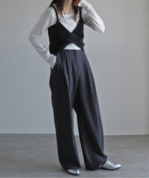 ショートビスチェ セール】ショートフェザーツイストビスチェ（ベスト）｜COURO