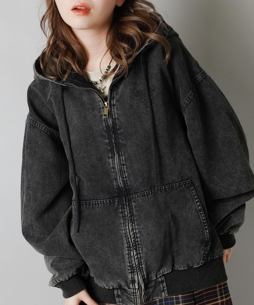 SPINNS（スピンズ）の「短丈フード付きアクティブジャケット/ワン