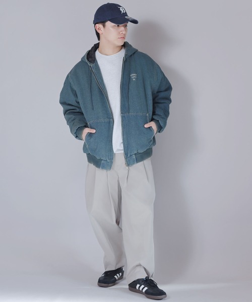 SPINNS(スピンズ)の「短丈フード付きアクティブジャケット/ワンポイントロゴ(その他アウター・メンズ・ブラック系その他/ブラック系その他2/ブルー系その他/ブラック系その他3・ONESIZE)」の20枚目の写真