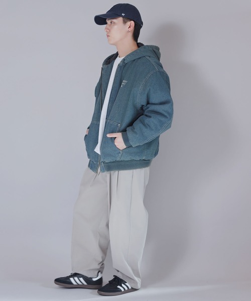 SPINNS(スピンズ)の「短丈フード付きアクティブジャケット/ワンポイントロゴ(その他アウター・メンズ・ブラック系その他/ブラック系その他2/ブルー系その他/ブラック系その他3・ONESIZE)」の21枚目の写真
